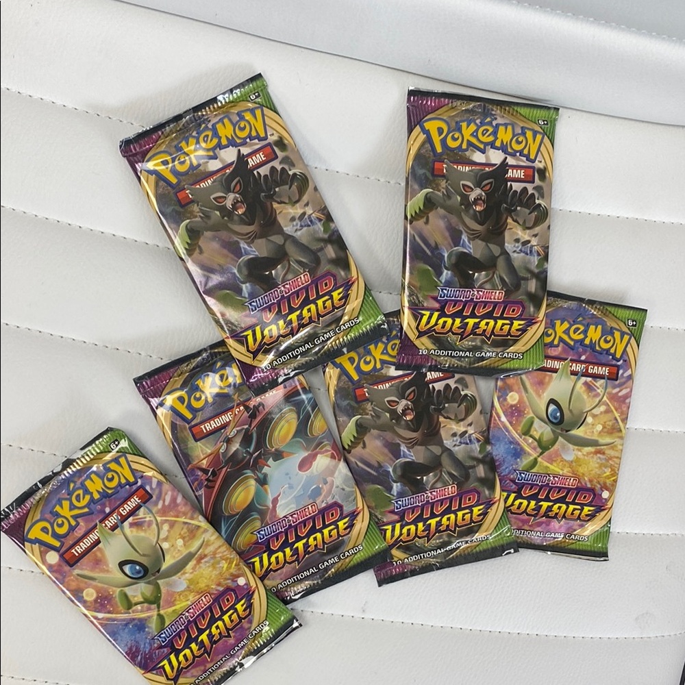 Pokemon Vivid Voltage Booster Packs 6 total